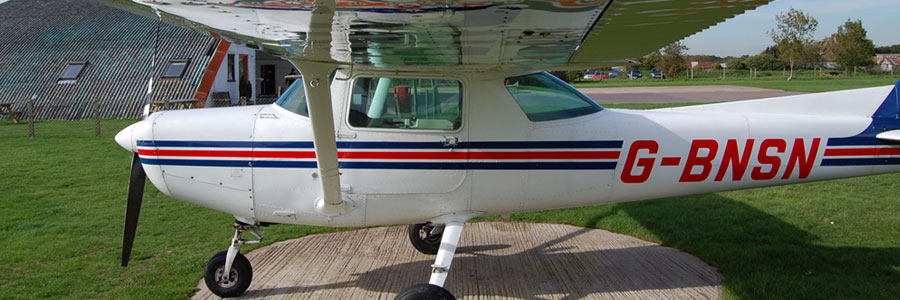 Cessna on the apron